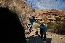 Bouldering in Hueco Tanks on 12/19/2019 with Blue Lizard Climbing and Yoga

Filename: SRM_20191219_1100170.jpg
Aperture: f/7.1
Shutter Speed: 1/500
Body: Canon EOS-1D Mark II
Lens: Canon EF 16-35mm f/2.8 L