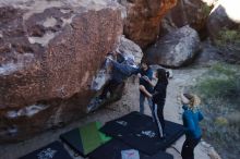 Bouldering in Hueco Tanks on 12/19/2019 with Blue Lizard Climbing and Yoga

Filename: SRM_20191219_1102360.jpg
Aperture: f/5.0
Shutter Speed: 1/250
Body: Canon EOS-1D Mark II
Lens: Canon EF 16-35mm f/2.8 L