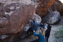 Bouldering in Hueco Tanks on 12/19/2019 with Blue Lizard Climbing and Yoga

Filename: SRM_20191219_1103160.jpg
Aperture: f/5.6
Shutter Speed: 1/250
Body: Canon EOS-1D Mark II
Lens: Canon EF 16-35mm f/2.8 L