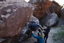 Bouldering in Hueco Tanks on 12/19/2019 with Blue Lizard Climbing and Yoga

Filename: SRM_20191219_1103250.jpg
Aperture: f/5.6
Shutter Speed: 1/250
Body: Canon EOS-1D Mark II
Lens: Canon EF 16-35mm f/2.8 L