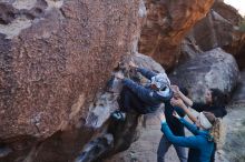 Bouldering in Hueco Tanks on 12/19/2019 with Blue Lizard Climbing and Yoga

Filename: SRM_20191219_1103280.jpg
Aperture: f/5.0
Shutter Speed: 1/250
Body: Canon EOS-1D Mark II
Lens: Canon EF 16-35mm f/2.8 L