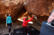 Bouldering in Hueco Tanks on 12/19/2019 with Blue Lizard Climbing and Yoga

Filename: SRM_20191219_1111090.jpg
Aperture: f/6.3
Shutter Speed: 1/250
Body: Canon EOS-1D Mark II
Lens: Canon EF 16-35mm f/2.8 L