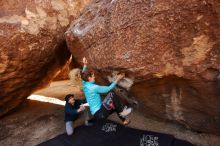 Bouldering in Hueco Tanks on 12/19/2019 with Blue Lizard Climbing and Yoga

Filename: SRM_20191219_1112540.jpg
Aperture: f/5.6
Shutter Speed: 1/250
Body: Canon EOS-1D Mark II
Lens: Canon EF 16-35mm f/2.8 L