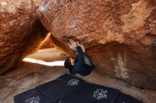 Bouldering in Hueco Tanks on 12/19/2019 with Blue Lizard Climbing and Yoga

Filename: SRM_20191219_1113280.jpg
Aperture: f/5.0
Shutter Speed: 1/250
Body: Canon EOS-1D Mark II
Lens: Canon EF 16-35mm f/2.8 L