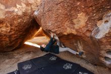 Bouldering in Hueco Tanks on 12/19/2019 with Blue Lizard Climbing and Yoga

Filename: SRM_20191219_1113320.jpg
Aperture: f/5.0
Shutter Speed: 1/250
Body: Canon EOS-1D Mark II
Lens: Canon EF 16-35mm f/2.8 L