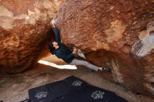 Bouldering in Hueco Tanks on 12/19/2019 with Blue Lizard Climbing and Yoga

Filename: SRM_20191219_1113360.jpg
Aperture: f/5.6
Shutter Speed: 1/250
Body: Canon EOS-1D Mark II
Lens: Canon EF 16-35mm f/2.8 L