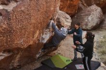 Bouldering in Hueco Tanks on 12/19/2019 with Blue Lizard Climbing and Yoga

Filename: SRM_20191219_1117210.jpg
Aperture: f/6.3
Shutter Speed: 1/250
Body: Canon EOS-1D Mark II
Lens: Canon EF 16-35mm f/2.8 L