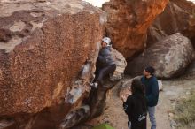 Bouldering in Hueco Tanks on 12/19/2019 with Blue Lizard Climbing and Yoga

Filename: SRM_20191219_1118320.jpg
Aperture: f/7.1
Shutter Speed: 1/250
Body: Canon EOS-1D Mark II
Lens: Canon EF 16-35mm f/2.8 L