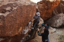 Bouldering in Hueco Tanks on 12/19/2019 with Blue Lizard Climbing and Yoga

Filename: SRM_20191219_1118520.jpg
Aperture: f/7.1
Shutter Speed: 1/250
Body: Canon EOS-1D Mark II
Lens: Canon EF 16-35mm f/2.8 L