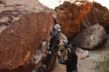 Bouldering in Hueco Tanks on 12/19/2019 with Blue Lizard Climbing and Yoga

Filename: SRM_20191219_1118521.jpg
Aperture: f/7.1
Shutter Speed: 1/250
Body: Canon EOS-1D Mark II
Lens: Canon EF 16-35mm f/2.8 L