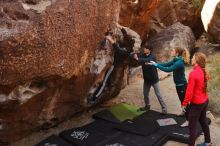 Bouldering in Hueco Tanks on 12/19/2019 with Blue Lizard Climbing and Yoga

Filename: SRM_20191219_1125050.jpg
Aperture: f/7.1
Shutter Speed: 1/250
Body: Canon EOS-1D Mark II
Lens: Canon EF 16-35mm f/2.8 L