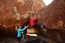 Bouldering in Hueco Tanks on 12/19/2019 with Blue Lizard Climbing and Yoga

Filename: SRM_20191219_1126500.jpg
Aperture: f/7.1
Shutter Speed: 1/250
Body: Canon EOS-1D Mark II
Lens: Canon EF 16-35mm f/2.8 L