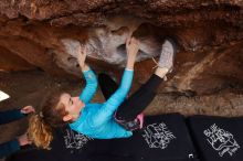 Bouldering in Hueco Tanks on 12/19/2019 with Blue Lizard Climbing and Yoga

Filename: SRM_20191219_1128100.jpg
Aperture: f/5.0
Shutter Speed: 1/250
Body: Canon EOS-1D Mark II
Lens: Canon EF 16-35mm f/2.8 L