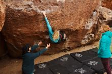 Bouldering in Hueco Tanks on 12/19/2019 with Blue Lizard Climbing and Yoga

Filename: SRM_20191219_1144430.jpg
Aperture: f/5.0
Shutter Speed: 1/250
Body: Canon EOS-1D Mark II
Lens: Canon EF 16-35mm f/2.8 L