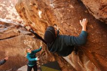 Bouldering in Hueco Tanks on 12/19/2019 with Blue Lizard Climbing and Yoga

Filename: SRM_20191219_1154220.jpg
Aperture: f/4.0
Shutter Speed: 1/250
Body: Canon EOS-1D Mark II
Lens: Canon EF 16-35mm f/2.8 L