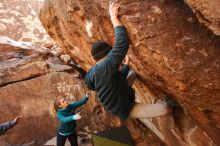 Bouldering in Hueco Tanks on 12/19/2019 with Blue Lizard Climbing and Yoga

Filename: SRM_20191219_1154260.jpg
Aperture: f/4.0
Shutter Speed: 1/250
Body: Canon EOS-1D Mark II
Lens: Canon EF 16-35mm f/2.8 L