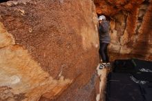 Bouldering in Hueco Tanks on 12/19/2019 with Blue Lizard Climbing and Yoga

Filename: SRM_20191219_1156040.jpg
Aperture: f/5.0
Shutter Speed: 1/250
Body: Canon EOS-1D Mark II
Lens: Canon EF 16-35mm f/2.8 L