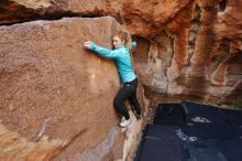 Bouldering in Hueco Tanks on 12/19/2019 with Blue Lizard Climbing and Yoga

Filename: SRM_20191219_1158500.jpg
Aperture: f/3.5
Shutter Speed: 1/250
Body: Canon EOS-1D Mark II
Lens: Canon EF 16-35mm f/2.8 L