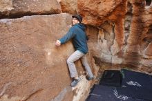 Bouldering in Hueco Tanks on 12/19/2019 with Blue Lizard Climbing and Yoga

Filename: SRM_20191219_1159280.jpg
Aperture: f/4.0
Shutter Speed: 1/200
Body: Canon EOS-1D Mark II
Lens: Canon EF 16-35mm f/2.8 L