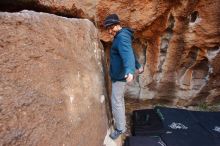 Bouldering in Hueco Tanks on 12/19/2019 with Blue Lizard Climbing and Yoga

Filename: SRM_20191219_1159550.jpg
Aperture: f/3.5
Shutter Speed: 1/200
Body: Canon EOS-1D Mark II
Lens: Canon EF 16-35mm f/2.8 L