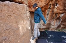 Bouldering in Hueco Tanks on 12/19/2019 with Blue Lizard Climbing and Yoga

Filename: SRM_20191219_1159551.jpg
Aperture: f/3.5
Shutter Speed: 1/200
Body: Canon EOS-1D Mark II
Lens: Canon EF 16-35mm f/2.8 L