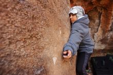 Bouldering in Hueco Tanks on 12/19/2019 with Blue Lizard Climbing and Yoga

Filename: SRM_20191219_1201490.jpg
Aperture: f/4.5
Shutter Speed: 1/200
Body: Canon EOS-1D Mark II
Lens: Canon EF 16-35mm f/2.8 L