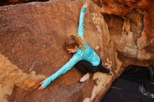 Bouldering in Hueco Tanks on 12/19/2019 with Blue Lizard Climbing and Yoga

Filename: SRM_20191219_1203270.jpg
Aperture: f/6.3
Shutter Speed: 1/200
Body: Canon EOS-1D Mark II
Lens: Canon EF 16-35mm f/2.8 L