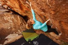 Bouldering in Hueco Tanks on 12/19/2019 with Blue Lizard Climbing and Yoga

Filename: SRM_20191219_1208000.jpg
Aperture: f/4.5
Shutter Speed: 1/250
Body: Canon EOS-1D Mark II
Lens: Canon EF 16-35mm f/2.8 L