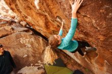 Bouldering in Hueco Tanks on 12/19/2019 with Blue Lizard Climbing and Yoga

Filename: SRM_20191219_1208080.jpg
Aperture: f/4.5
Shutter Speed: 1/250
Body: Canon EOS-1D Mark II
Lens: Canon EF 16-35mm f/2.8 L