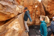 Bouldering in Hueco Tanks on 12/19/2019 with Blue Lizard Climbing and Yoga

Filename: SRM_20191219_1210110.jpg
Aperture: f/5.0
Shutter Speed: 1/250
Body: Canon EOS-1D Mark II
Lens: Canon EF 16-35mm f/2.8 L