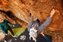 Bouldering in Hueco Tanks on 12/19/2019 with Blue Lizard Climbing and Yoga

Filename: SRM_20191219_1212430.jpg
Aperture: f/4.0
Shutter Speed: 1/250
Body: Canon EOS-1D Mark II
Lens: Canon EF 16-35mm f/2.8 L