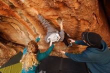 Bouldering in Hueco Tanks on 12/19/2019 with Blue Lizard Climbing and Yoga

Filename: SRM_20191219_1213580.jpg
Aperture: f/5.0
Shutter Speed: 1/200
Body: Canon EOS-1D Mark II
Lens: Canon EF 16-35mm f/2.8 L