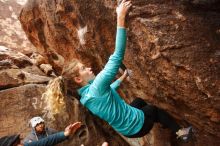 Bouldering in Hueco Tanks on 12/19/2019 with Blue Lizard Climbing and Yoga

Filename: SRM_20191219_1215370.jpg
Aperture: f/5.6
Shutter Speed: 1/200
Body: Canon EOS-1D Mark II
Lens: Canon EF 16-35mm f/2.8 L