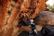 Bouldering in Hueco Tanks on 12/19/2019 with Blue Lizard Climbing and Yoga

Filename: SRM_20191219_1222460.jpg
Aperture: f/5.6
Shutter Speed: 1/200
Body: Canon EOS-1D Mark II
Lens: Canon EF 16-35mm f/2.8 L