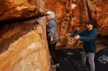 Bouldering in Hueco Tanks on 12/19/2019 with Blue Lizard Climbing and Yoga

Filename: SRM_20191219_1225190.jpg
Aperture: f/6.3
Shutter Speed: 1/250
Body: Canon EOS-1D Mark II
Lens: Canon EF 16-35mm f/2.8 L