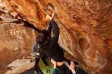 Bouldering in Hueco Tanks on 12/19/2019 with Blue Lizard Climbing and Yoga

Filename: SRM_20191219_1230580.jpg
Aperture: f/4.5
Shutter Speed: 1/250
Body: Canon EOS-1D Mark II
Lens: Canon EF 16-35mm f/2.8 L