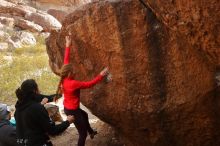 Bouldering in Hueco Tanks on 12/19/2019 with Blue Lizard Climbing and Yoga

Filename: SRM_20191219_1235310.jpg
Aperture: f/8.0
Shutter Speed: 1/250
Body: Canon EOS-1D Mark II
Lens: Canon EF 16-35mm f/2.8 L