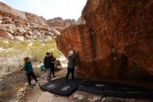 Bouldering in Hueco Tanks on 12/19/2019 with Blue Lizard Climbing and Yoga

Filename: SRM_20191219_1238060.jpg
Aperture: f/9.0
Shutter Speed: 1/250
Body: Canon EOS-1D Mark II
Lens: Canon EF 16-35mm f/2.8 L