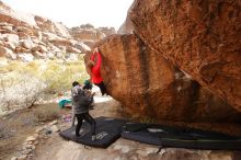 Bouldering in Hueco Tanks on 12/19/2019 with Blue Lizard Climbing and Yoga

Filename: SRM_20191219_1239290.jpg
Aperture: f/7.1
Shutter Speed: 1/250
Body: Canon EOS-1D Mark II
Lens: Canon EF 16-35mm f/2.8 L