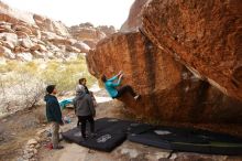 Bouldering in Hueco Tanks on 12/19/2019 with Blue Lizard Climbing and Yoga

Filename: SRM_20191219_1241540.jpg
Aperture: f/7.1
Shutter Speed: 1/250
Body: Canon EOS-1D Mark II
Lens: Canon EF 16-35mm f/2.8 L