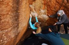 Bouldering in Hueco Tanks on 12/19/2019 with Blue Lizard Climbing and Yoga

Filename: SRM_20191219_1253540.jpg
Aperture: f/4.5
Shutter Speed: 1/250
Body: Canon EOS-1D Mark II
Lens: Canon EF 16-35mm f/2.8 L