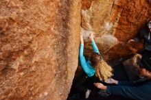 Bouldering in Hueco Tanks on 12/19/2019 with Blue Lizard Climbing and Yoga

Filename: SRM_20191219_1253560.jpg
Aperture: f/4.0
Shutter Speed: 1/250
Body: Canon EOS-1D Mark II
Lens: Canon EF 16-35mm f/2.8 L