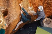 Bouldering in Hueco Tanks on 12/19/2019 with Blue Lizard Climbing and Yoga

Filename: SRM_20191219_1255320.jpg
Aperture: f/3.5
Shutter Speed: 1/250
Body: Canon EOS-1D Mark II
Lens: Canon EF 16-35mm f/2.8 L