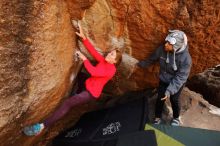 Bouldering in Hueco Tanks on 12/19/2019 with Blue Lizard Climbing and Yoga

Filename: SRM_20191219_1257170.jpg
Aperture: f/4.0
Shutter Speed: 1/250
Body: Canon EOS-1D Mark II
Lens: Canon EF 16-35mm f/2.8 L