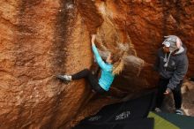 Bouldering in Hueco Tanks on 12/19/2019 with Blue Lizard Climbing and Yoga

Filename: SRM_20191219_1300260.jpg
Aperture: f/5.0
Shutter Speed: 1/250
Body: Canon EOS-1D Mark II
Lens: Canon EF 16-35mm f/2.8 L