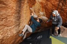 Bouldering in Hueco Tanks on 12/19/2019 with Blue Lizard Climbing and Yoga

Filename: SRM_20191219_1301560.jpg
Aperture: f/4.0
Shutter Speed: 1/250
Body: Canon EOS-1D Mark II
Lens: Canon EF 16-35mm f/2.8 L