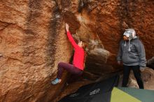 Bouldering in Hueco Tanks on 12/19/2019 with Blue Lizard Climbing and Yoga

Filename: SRM_20191219_1303180.jpg
Aperture: f/5.0
Shutter Speed: 1/250
Body: Canon EOS-1D Mark II
Lens: Canon EF 16-35mm f/2.8 L