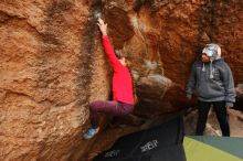 Bouldering in Hueco Tanks on 12/19/2019 with Blue Lizard Climbing and Yoga

Filename: SRM_20191219_1303200.jpg
Aperture: f/5.0
Shutter Speed: 1/250
Body: Canon EOS-1D Mark II
Lens: Canon EF 16-35mm f/2.8 L