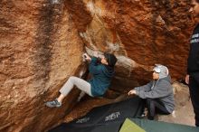 Bouldering in Hueco Tanks on 12/19/2019 with Blue Lizard Climbing and Yoga

Filename: SRM_20191219_1307470.jpg
Aperture: f/4.5
Shutter Speed: 1/250
Body: Canon EOS-1D Mark II
Lens: Canon EF 16-35mm f/2.8 L