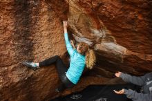 Bouldering in Hueco Tanks on 12/19/2019 with Blue Lizard Climbing and Yoga

Filename: SRM_20191219_1308420.jpg
Aperture: f/4.5
Shutter Speed: 1/250
Body: Canon EOS-1D Mark II
Lens: Canon EF 16-35mm f/2.8 L
